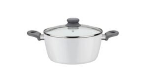 Fiona Glass Lid 20 cm White
